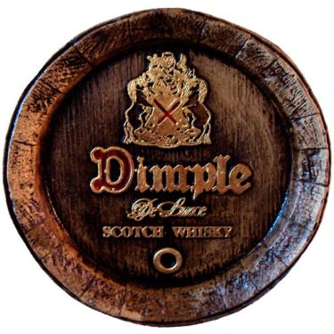 Imagem de Tampa De Barril Artesanal Grande Em Alto Relevo Whisky Scoth