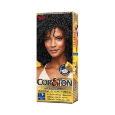 Imagem de Coloração Creme Cor&Ton Preto Azulado Especial 1.7 - Cor e Ton