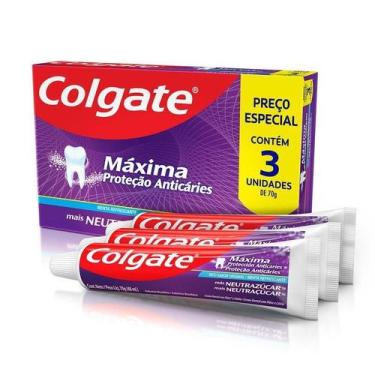 Imagem de Creme Dental Colgate Máxima Proteção Anticáries Neutraçúcar Menta 3 un