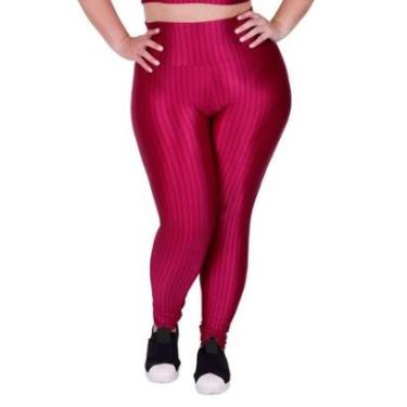 Imagem de Calça Legging Fitness Cintura Alta Cirrê 3D Plus Size Feminino Laura-Feminino