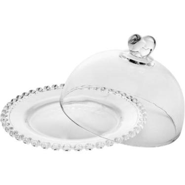 Imagem de Queijeira de Cristal Lyor Coraçao 19,5x13Cm 1702