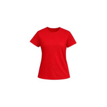 Imagem de Camiseta Baby Look Feminina Básica 100 Algodão Alta Qualidade Lisa Bas