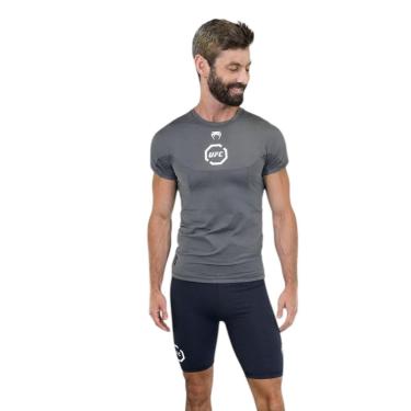 Imagem de Rashguard Venum UFC Shadow Guard Cinza - Manga Curta - M-Masculino