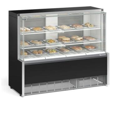 Imagem de Balcão de Padaria para Salgados Gelopar MEQA 140 Preto 220v