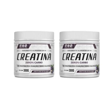 Imagem de Kit 2 Creatina em Pó Zero Carbo 2x300g Sabor Jabuticaba FNB Sports Nutrition-Unissex