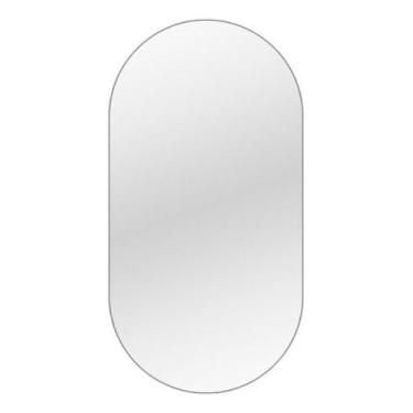 Imagem de Espelho Oval Decorativo 75x50cm Lapidado Barato Luxo - - Ornato Espelh