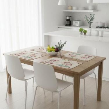 Imagem de Jogo Americano Decorativo Tropical Pct Peça Pronta 0,30x0,45m Vinil PV