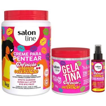 Imagem de Kit Salon Line Ostentaçao Ceme Pentea1kg+Gelatina+Oleo 120ml