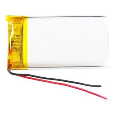 Imagem de 5 Baterias 500 Mah Rastreador Gps Mp5 Cx Som Etc C/ 2 Fios - bgb