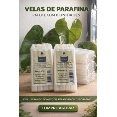 Imagem de 1 KG Vela Palito Branca nº5 Parafina Pura - VR VELAS