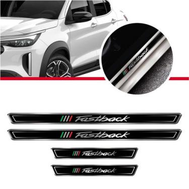 Imagem de Kit 4 Adesivos Soleira Porta Compatível Fiat Fastback - Teu Adesivo, P