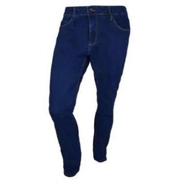 Imagem de Calça Jeans Masculina Lado Avesso Skinny Azul - 1164-Masculino