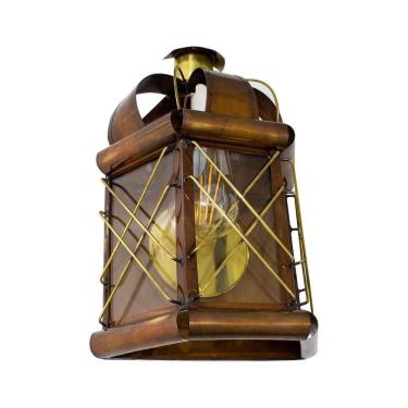 Imagem de Arandela Artesanal Latão Rainha Vintage Rustica Bronze St1439