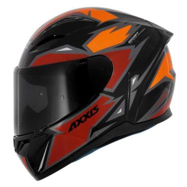 Imagem de Capacete Masculino Axxis Segment Mad Vermelho Moto Feminino, Vermelho 