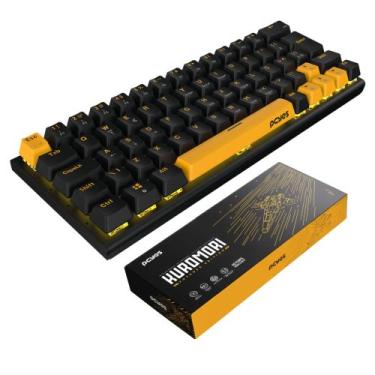 Imagem de Teclado Mecânico 60% Gamer Voyager Edition Led Rgb Rainbow Com Switch 
