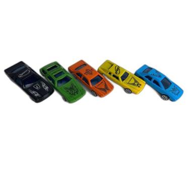 Imagem de kit Brinquedo 5 Carrinhos Miniaturas Carros Sortido Infantil - Company