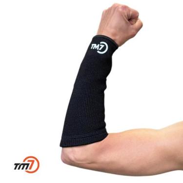 Imagem de Manguito Curto Brac Protetor de Antebraço Preto TM7 Sports, G