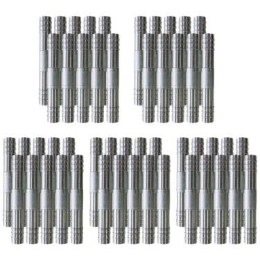 Imagem de Kit 50 Unidades Emenda Ar Condicionado Reta 10mm Alumínio - LETÍCIA AR