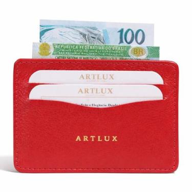 Imagem de Porta Cartão e CNH em Couro Artlux 3062 -, Vermelho