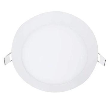 Imagem de Plafon Painel Foxlux LED 12cm Redondo Embutir 6w 6,5k