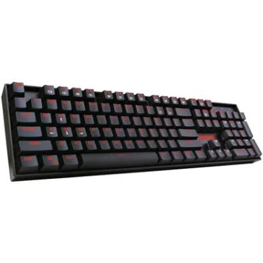 Imagem de Teclado Mecânico Gamer Redragon Mitra K551-1, Iluminação Vermelha, Switch Outemu Blue, ABNT2, com Switch sobressalentes e cabo USB banhado a ouro