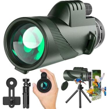 Imagem de Monóculo ASxmhGo 80x100 HD Prisma BAK4 Adaptador para Smartphone
