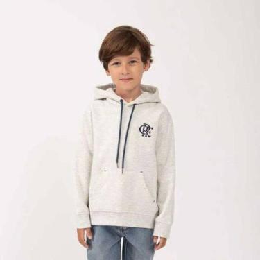 Imagem de Casaco Braziline Flamengo C Capuz - Infantil - Cinza - 12, Cinza, 12