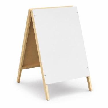 Imagem de Quadro Cavalete Branco Duplo MDF Lousa Portátil - Yeet