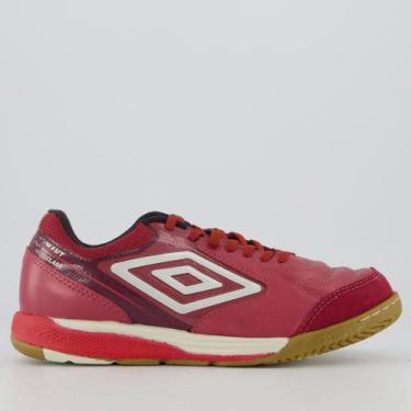Imagem de Chuteira Umbro Adamant Master Class Pro Bump Futsal Vermelha, 40