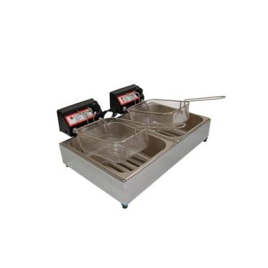 Imagem de Fritadeira Elétrica Industrial 2 Cubas 10l - Profissional - Royale, 22