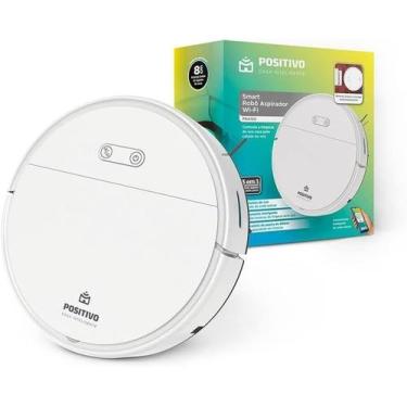 Imagem de Smart Robô Aspirador Wi-Fi PRA100 Positivo Casa Inteligente, 3 em 1, V
