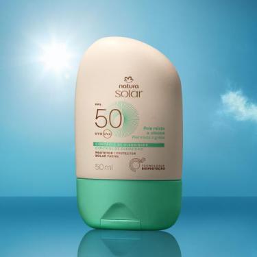 Imagem de Protetor Solar Facial Pele Mista a Oleosa FPS 50 Natura Solar
