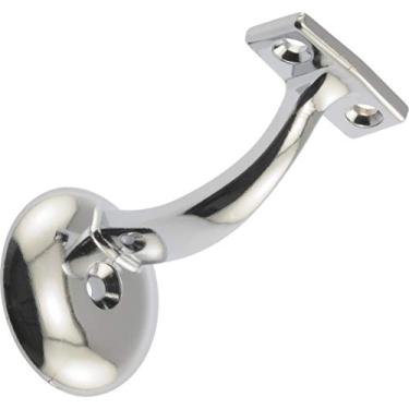 Imagem de Suportes de corrimão ornamentais 853405 da Hillman Hardware Essentials Preto cromado