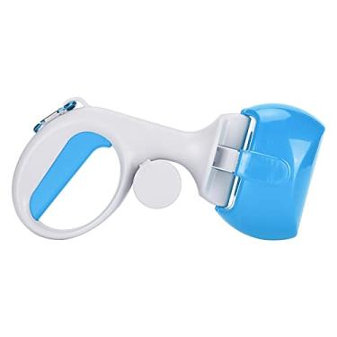 Imagem de GLOGLOW Pá de cocô para animais de estimação, limpador portátil de resíduos para animais de estimação, coletor de cocô para cães e gatos com materiais de alta resistência e molas duráveis (azul)