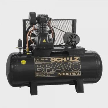 Imagem de Compressor de Ar Bravo 20 Pés 200 Litros Trifásico - Schulz