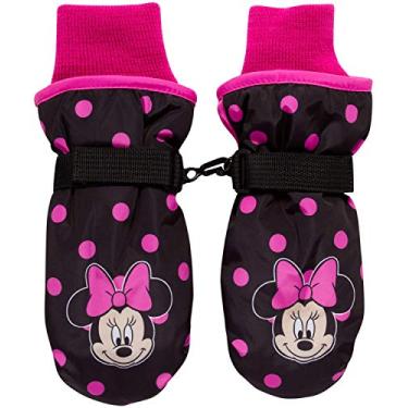 Imagem de Disney Girls' Snow Ski Gloves –Insulated, Windproof, and Waterproof Minnie Mouse or Frozen Anna and Elsa (Toddler/Little Girls), Age 2-4, Minnie Ski Mitten