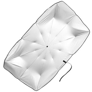 Imagem de Guarda-sol de guarda-chuva para carro e para-brisa dianteiro - Guarda-sol dobrável para bloqueio de carro raios UV, bloqueio protetor solar dobrável raios UV e calor do sol Jiaben