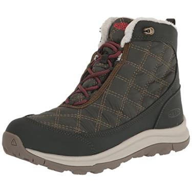 Imagem de KEEN Bota de neve feminina Terradora 2 Wintry impermeável, Resina/Laranja, 5