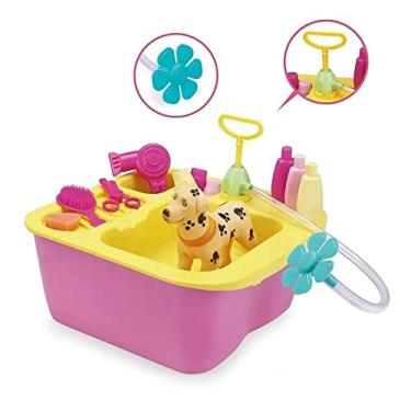 Imagem de Kit for Kids - Brinquedo Acqua Pet com Acessórios - 8011 - Xplast - Criança - Rosa - Plástico - Indoor