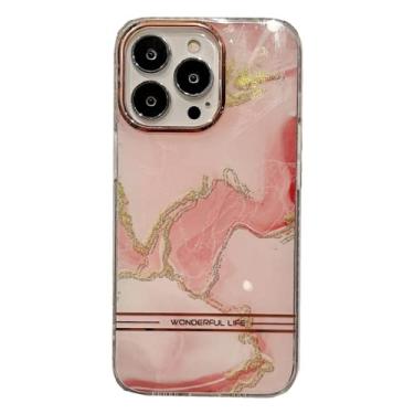 Imagem de Capa de telefone vermelho de mármore de folha de ouro de luxo para iPhone 11 12 13 Mini Pro XS Max XR 7 8 Plus SE 2020 Capa traseira de silicone rígido, b, para i7Plus i8Plus