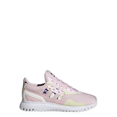 Imagem de adidas Tênis Infantil Originals Flex, Rosa claro/branco nuvem/quase limão, 6.5 Big Kid