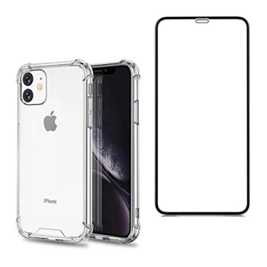 Imagem de Kit Capa Anti Impacto e Película 5D 9D Cerâmica Para iPhone 8 11 13 Pro 14 Pro Max (iPhone 12)