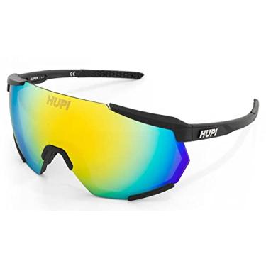 Imagem de Óculos de Sol Hupi Aspen Armação Preto Lente Dourado, Cor: Preto