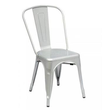 Imagem de Cadeira Tolix Sem Braços - Cor Prata - Shopshop