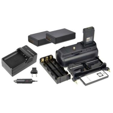 Imagem de Kit Battery Grip 1100Dh + 2 Baterias Lp-E10 + Carregador Para Canon Eo