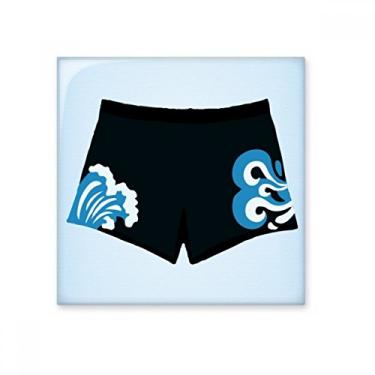 Imagem de Black Trunks Spray Ilustração Padrão Azulejo Cerâmica Brilhante Decalque Pedra Adorna Tijolo Vitrificado