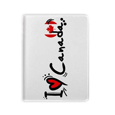 Imagem de Diário de capa macia com a palavra "I Love Canad"