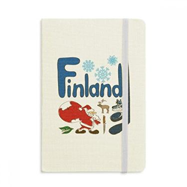 Imagem de Caderno de anotações com símbolo nacional da Finlândia com capa dura em tecido oficial