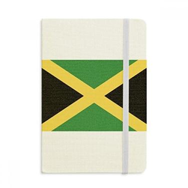 Imagem de Caderno com a bandeira nacional da Jamaica da América do Norte com capa dura de tecido oficial