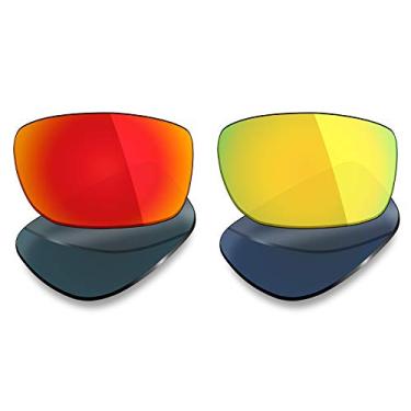 Imagem de Mryok 2 pares de lentes polarizadas de substituição para óculos de sol Oakley Fives Squared – Opções